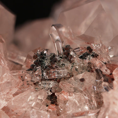 Pink Lemurian Quartz, natural mineral specimen from Santander Mine, Columbia (view 3)