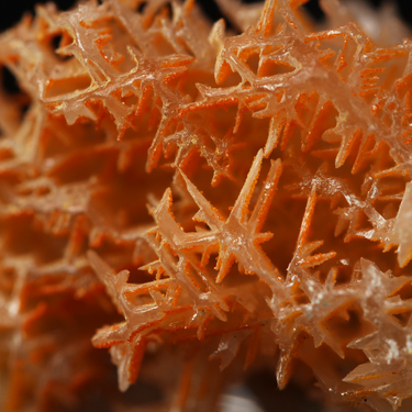 Cerrusite with Wulfenite, natural mineral specimen from Nakhlak Mine, Iran (view 3)