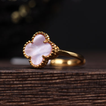 Mother of Pearl Clover Ring