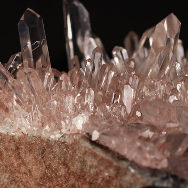 Pink Lemurian Quartz, natural mineral specimen from Santander Department, Colombia (view 2)