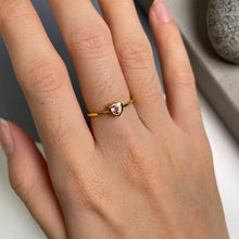Load image into Gallery viewer, Pink Tourmaline Heart Ring
