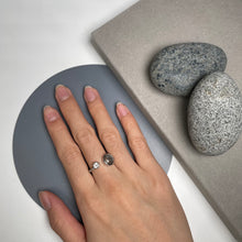 Load image into Gallery viewer, Muonionalusta Meteorite with Clear Quartz Ring

