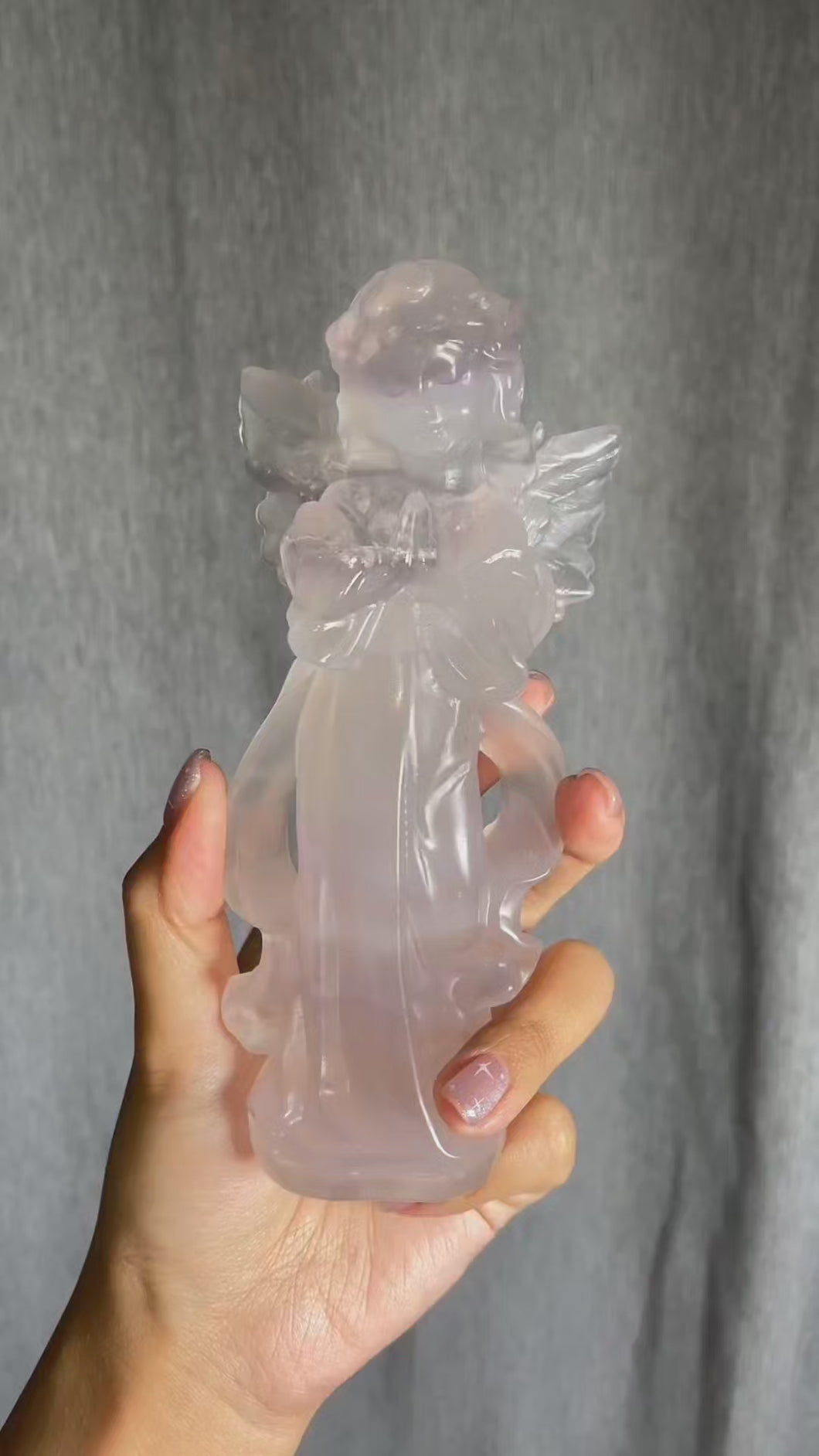 Fluorite Angel (extremely well carved)