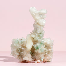 Load image into Gallery viewer, Green Apophyllite With Stilbite Stalactite
