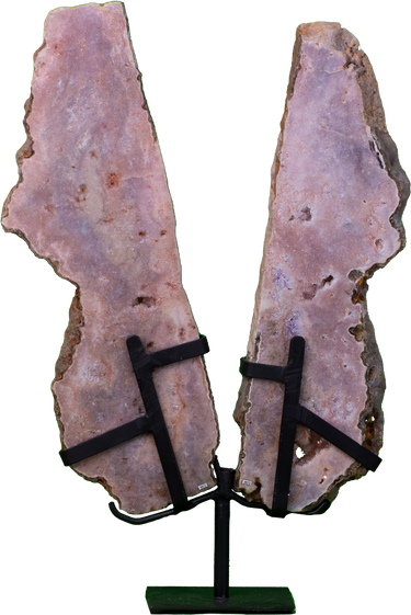 Brazilian Pink Amethyst Wings Slab, natural mineral specimen (view 2)